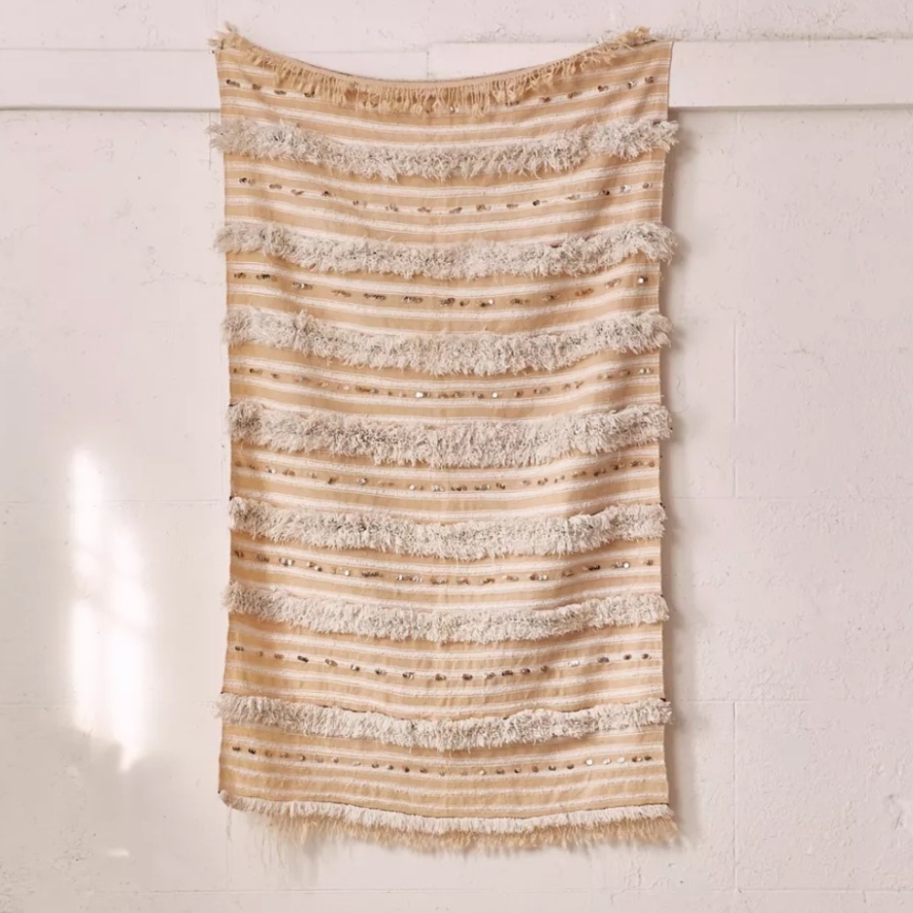Moroccan Wedding Blanket - one of a kind- cotton